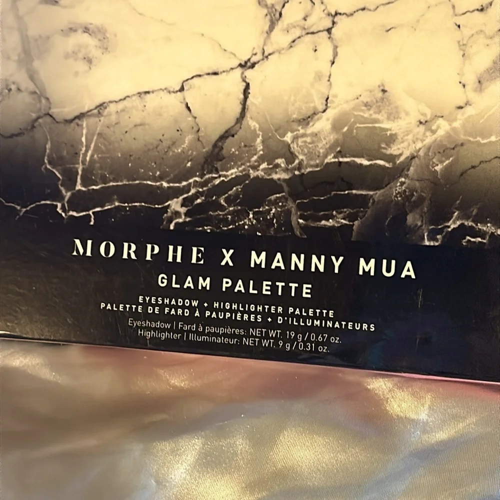 Morphe X Manny Mia Glam Palette Eyeshadow + Highlighter Palette Eyeshadow.